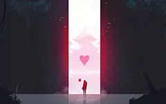 壁纸 | 看个书都是爱你的形状。 : 明天记得来取哦！