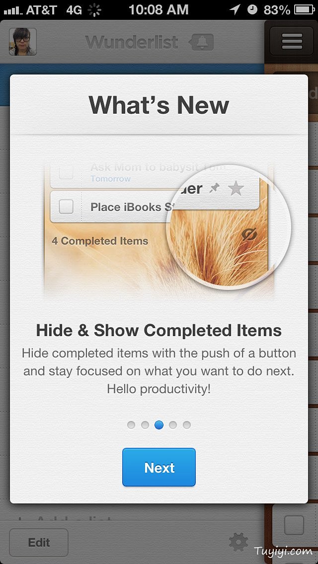 Wunderlist应用引导页APP设计