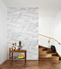 Faux Tile + Marble Wallpaper