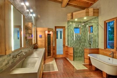 原木时尚风格浴室