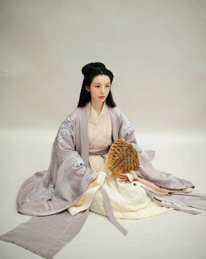 改良汉服唐朝对襟长袍古装