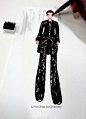 #2015Met  Ball#水彩手绘
