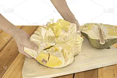 用力把菠萝蜜翻过来