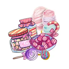 糖果  - 源文件下载【酷图网】水彩糖果,手绘水彩糖果,多种水果糖,手绘水果糖,水彩水果糖,手绘棒棒糖,手绘甜甜圈,节日水果,万圣节水果,万圣节水果糖,糖果,棒棒糖,糖,儿童节