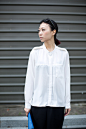 白色 编织肩章 雪纺衬衫 2013夏装春装新款新品 原创设计女装品牌 fashionbox - 想去