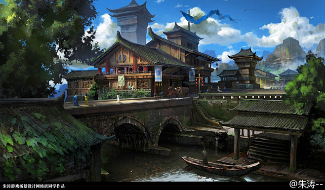 场景原画   图/朱涛
