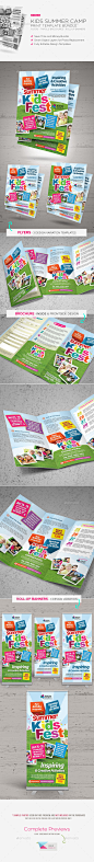 Kids Summer Camp Print Bundle - Brochures Print Templates