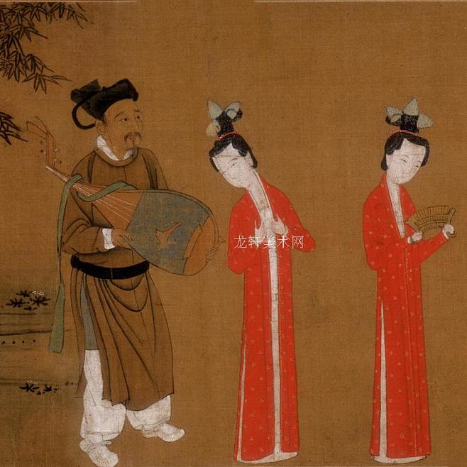 歌乐图卷 仕女图 宋代名画 工笔重彩人物画 国画图片素材 高清图-淘宝网