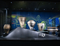 四川广汉三星堆博物馆中展示的的三星堆文明陶器文物图片素材