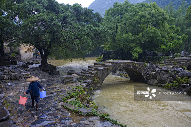 小桥流水正版图片素材