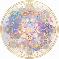 逸彩幻梦万花镜吧唧徽章背景底图素材6P - 小红书