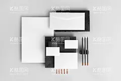 信封卡纸名片样机  - 源文件下载【酷图网】logo,标志,铅笔,文具,办公用品,A4纸,简约,高端,轻奢,品牌,房地产,商务,酒店,VI,智能,贴图,样机,素材,