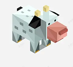 折纸奶牛矢量图高清素材 卡通折纸奶牛 矢量图 元素 免抠png 设计图片 免费下载