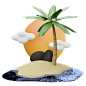 Island - 25款旅行度假3D场景插图图标 3D Travel and Holidays