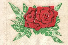 主體為玫瑰花造型-复古字体/复古设计/中式复古/复古标志/复古品牌/字体设计