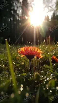 春色关不住 【酷图网】风景画,雨后,野花盛开,黄花,阳光,高清,壁纸,手机壁纸