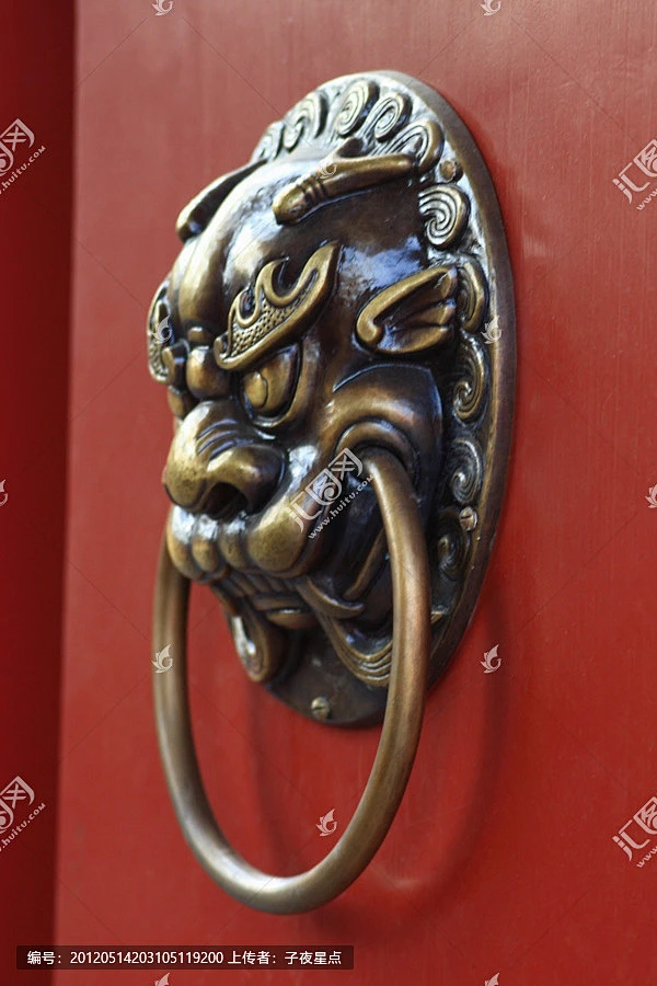古代门把门环-花瓣网