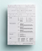 Graphic Design Resume Example with Whitespace