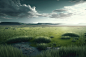 green-grass-nature-field-closeup-front-small-hills-natural-spring-grass-background-morning-time-landscape-sky-with-clouds-sunlight