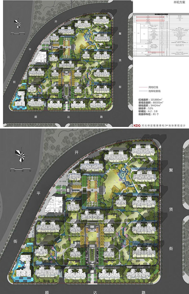 2020选住宅大区景观设计文本现代新中式...
