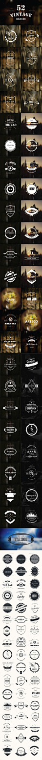 52 Retro Vintage Insignias & Logo-Badges-Bundle | <a class="text-meta meta-tag" href="/search/?q=insignias ">#insignias #</a>logo #badges | Download: http://graphicriver.net/item/52-retro-vintage-insignias-logobadgesbun