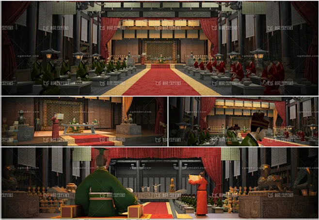皇宫大殿-三国战-国汉朝秦朝王宫楚汉宫殿吴国曹国刘邦刘备曹操齐国秦始皇文武百官登基-花瓣网