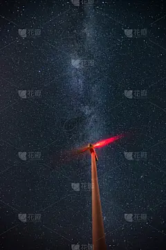 银河系,风轮机,天空,梵高星空,苹果核,风力,电缆,垂直画幅,风,星系