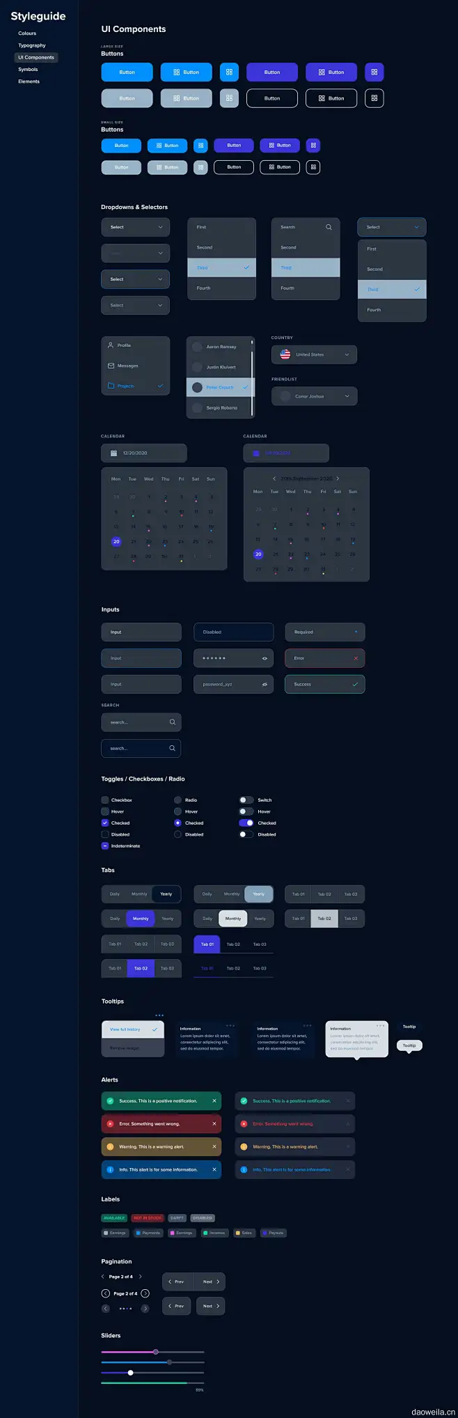 25屏后台数据可视化UI设计套件 Dashcom UI Dashboard Kit-3D/图标、UI/UX、ui套件、主页、列表、数据可视化 ...