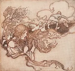 ⛓ the Brothers Grimm, Illustrated by Arthur Rackham

一系列令人眼花缭乱的「格林兄弟童话」彩色和黑白插图，由英国工艺大师阿瑟·拉克姆(1867-1939)绘制。拉克姆是英国插图黄金时代（包括从1850年到第一次世界大战开始的这几年）最著名的画家之一，在他的职业生涯中，形成了一种独特的风格，几乎是将令人不安的幽默与梦幻般的浪漫相结合。他的插图与文字一起呈现，进一步完善和阐释了格林兄弟的故事。这些插图在20世纪初期问世。