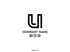 U英文商标LOGO设计U英文字母素材下载