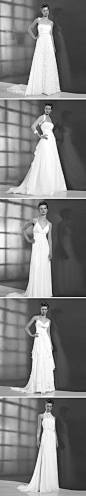Valentini Sposa 2013 五款婚纱，黑白印象，简洁的设计，优雅的气质~~