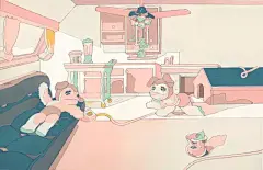 日本插画师 久野遥子 独具风格的插画艺术作品
