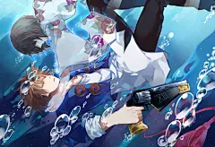 弥生.流  的插画 [Black Cat黑猫]怀旧明信片