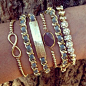 love - Infinity Stack - website sells stacked bracelets as a package