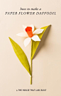 DIY Paper Daffodil Tutorial: 