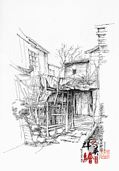 cchart采集到钢笔画