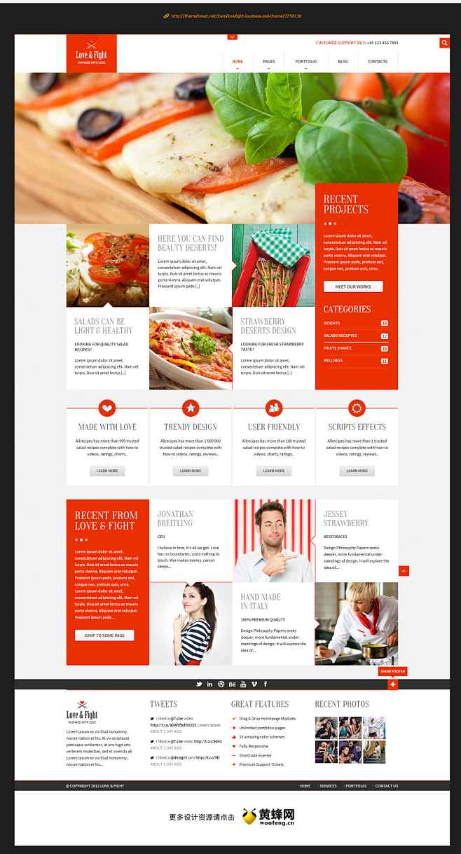 美食网站配色设计欣赏 - 网页设计 - ...