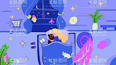 生活插画  - 源文件下载【酷图网】生活,插画,扁平风,简约,韩式,