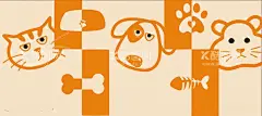 猫狗卡通素材  - 源文件下载【酷图网】猫素材,狗素材,动物素材,宠物素材,猫狗,卡通猫狗,卡通动物素材,动物卡通素材