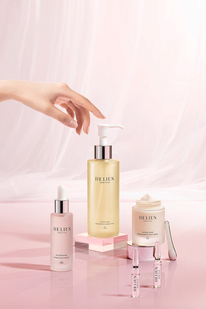 Pink scene skin care...