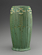 Daisy vase Author: Ruth Erickson for Grueby Faience Company Date: ca. 1904-08 Medium: Glazed earthenware