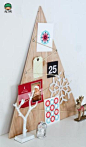用木板手工制作挂满礼物的圣诞树详细步骤