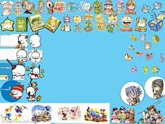 各种卡通图形   卡通人物  动画  动漫  米老鼠  流氓兔  卡通书籍  儿童  童真  画画    儿童相册设计素材   卡通素材大全  装饰卡通