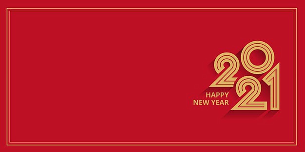 premiumvectorhappynewyear2021templatebanner