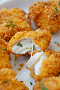 Tortilla Chip-crusted Chicken Bites - coated with crispy tortilla chips and baked to perfection. 10 minutes active time and dinner is ready! | rasamalaysia.com