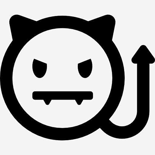 恶魔图标 https://88ICON.com 笑脸 表情 手势 魔鬼头 万圣节