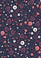 Florentina Ditsy : Floral ditsy pattern design project (Personal work).