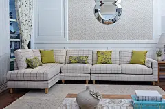 高档布艺 高性价比转角沙发(2+右贵妃)