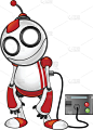 红白机器人-充电