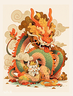 gillion采集到插画：新年